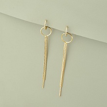 картинка Серьги 'XUPING' Фианит  (позолота 18к) от магазина Wolves