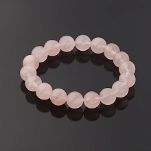 картинка Элитный Браслет Розовый кварц на резинке от магазина Wolves