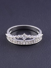 картинка Кольцо 'Big Dipper' Фианит (родий) от магазина Wolves