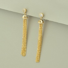 картинка Серьги 'XUPING' Фианит (позолота 18к) от магазина Wolves