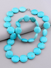 картинка Бусы+Браслет Бирюза 46 см от магазина Wolves