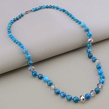 картинка Бусы 'SUNSTONES' Апатит Чешский хрусталь 53 см от магазина Wolves