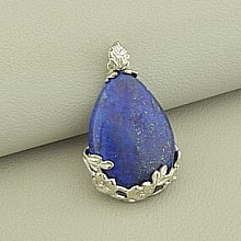 картинка Кулон Лазурит 37x25мм от магазина Wolves