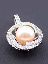 картинка Кулон 'XUPING' Майорка (родий) от магазина Wolves