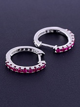 картинка Серьги 'XUPING' Фианит (родий) от магазина Wolves