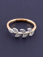 картинка Кольцо 'XUPING' Фианит (позолота-родий) от магазина Wolves