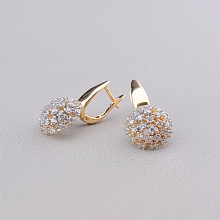 картинка Серьги 'XUPING' Фианит (позолота-родий) от магазина Wolves