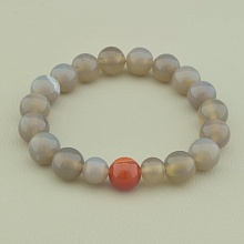 картинка Браслет 'SUNSTONES' Агат Сердолик 18 см от магазина Wolves