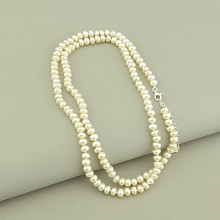 картинка Бусы 'SUNSTONES' Жемчуг Серебро(925) 65 см от магазина Wolves