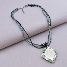 картинка Подвеска Галиотис Бисер Перламутр 47 см от магазина Wolves