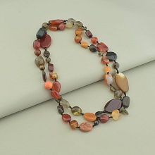 картинка Бусы Сердолик Раухтопаз 100 см от магазина Wolves