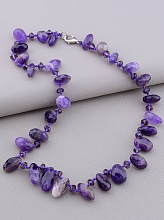 картинка Бусы Аметист Чешский хрусталь 47 см от магазина Wolves