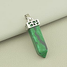картинка Кулон Малахит 37x10мм от магазина Wolves