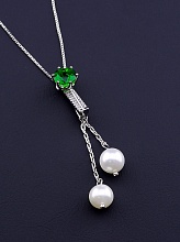 картинка Подвеска 'XUPING' Майорка 44 см (родий) от магазина Wolves