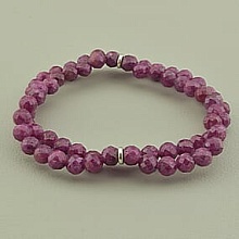 картинка Браслет 'SUNSTONES' Рубин Серебро(925) 17 см от магазина Wolves