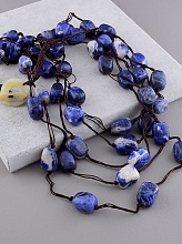 картинка Бусы Содалит 63 см от магазина Wolves