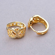 картинка Серьги 'XUPING' Фианит  (позолота 18к) от магазина Wolves