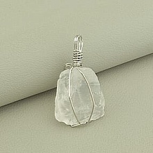 картинка Кулон Горный хрусталь 50х30мм от магазина Wolves