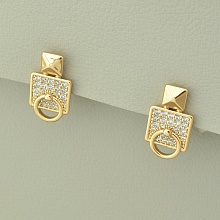 картинка Серьги 'XUPING' Фианит  (позолота 18к) от магазина Wolves
