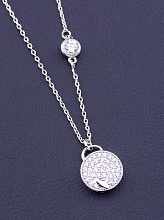 картинка Подвеска 'XUPING' Фианит 45 см (родий) от магазина Wolves