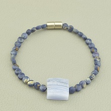 картинка Браслет 'SUNSTONES' Сапфир Сапфирин 15 5 см от магазина Wolves