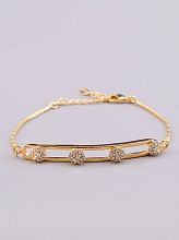 картинка Браслет 'XUPING' Фианит 16 см (позолота 18к) от магазина Wolves