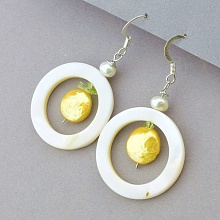 картинка Серьги Перламутр Жемчуг от магазина Wolves