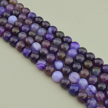 картинка Нитка Агат 38 см 10 5 мм (Без замка) от магазина Wolves