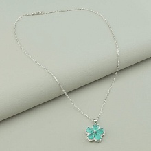 картинка Подвеска Фианит 44 см (родий) от магазина Wolves