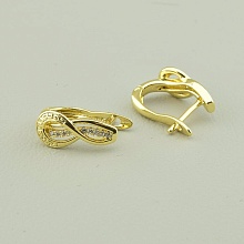 картинка Серьги 'XUPING' Фианит (позолота 18к (лимонная)) от магазина Wolves