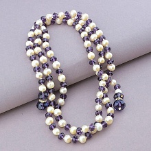 картинка Бусы Жемчуг Чешский хрусталь 115 см от магазина Wolves