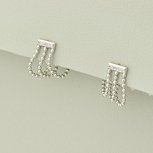 картинка Серьги 'XUPING' Фианит (родий) от магазина Wolves