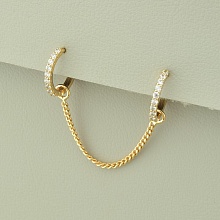 картинка Серьги 'XUPING' Фианит  (позолота 18к) от магазина Wolves