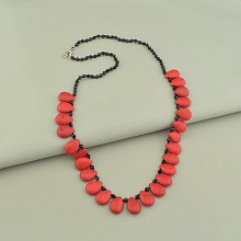 картинка Бусы 'SUNSTONES' Коралл Чешский хрусталь 64 см от магазина Wolves