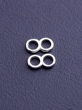 картинка Коннектор Серебро(925) 8x4мм от магазина Wolves