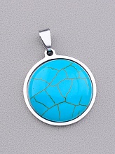 картинка Кулон 'Stainless Steel' Бирюза от магазина Wolves