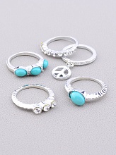 картинка Кольцо 'FJ' Сrystal Бижутерный сплав от магазина Wolves