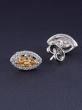 картинка Серьги 'XUPING' Фианит (родий) от магазина Wolves