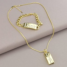 картинка Подвеска+Браслет 'Winniana' Фианит 45 см от магазина Wolves