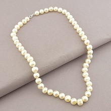 картинка Бусы 'SUNSTONES' Жемчуг Серебро(925) 49 см от магазина Wolves