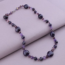 картинка Бусы 'SUNSTONES' Аметист Чешский хрусталь 58 см от магазина Wolves