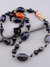 картинка Бусы Агат Чешский хрусталь 83 см от магазина Wolves