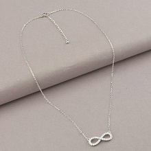 картинка Подвеска 'Saiya' Фианит 44 см (родий) от магазина Wolves