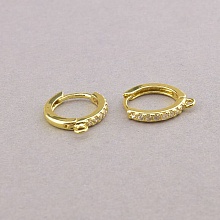 картинка Швензы позолоченные с фианитами от магазина Wolves