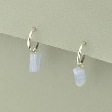 картинка Серьги 'SUNSTONES' Сапфирин Серебро(925) от магазина Wolves