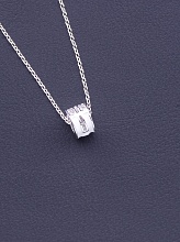 картинка Подвеска Фианит 40 см (Серебро) от магазина Wolves