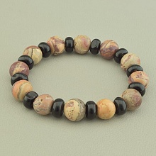 картинка Браслет 'SUNSTONES' Яшма Агат 19 см от магазина Wolves