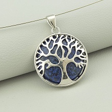 картинка Кулон Лазурит 30x25мм от магазина Wolves