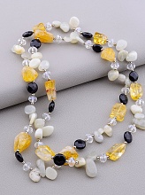 картинка Бусы Цитрин Агат Чешский хрусталь 80 см от магазина Wolves