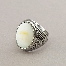 картинка Кольцо 'Stainless Steel' Перламутр Медицинская сталь 316L от магазина Wolves